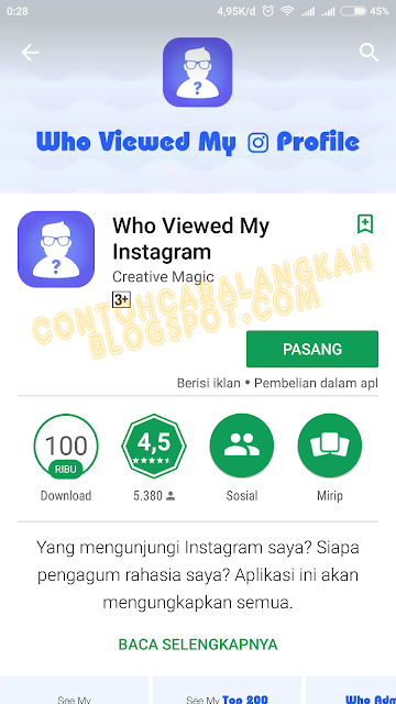 Cara Melihat Stalker Instagram Kita. Siapa Sering Kepo ?