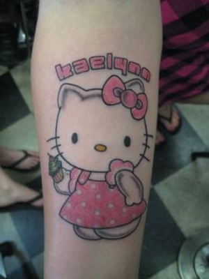 hello kitty tattoos designs. Hello Kitty Sweet Tattoo