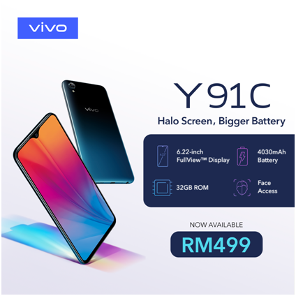 Boyraket Com Vivo Y91c Goes On Sale In Malaysia With Longer Battery Life And Larger Storage