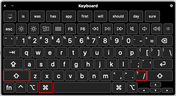 Upside down question mark keyboard shortcut for Mac