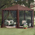 Brylanehome New And Improved Waterproof 13'W Hexagon Gazebo (Chocolate)