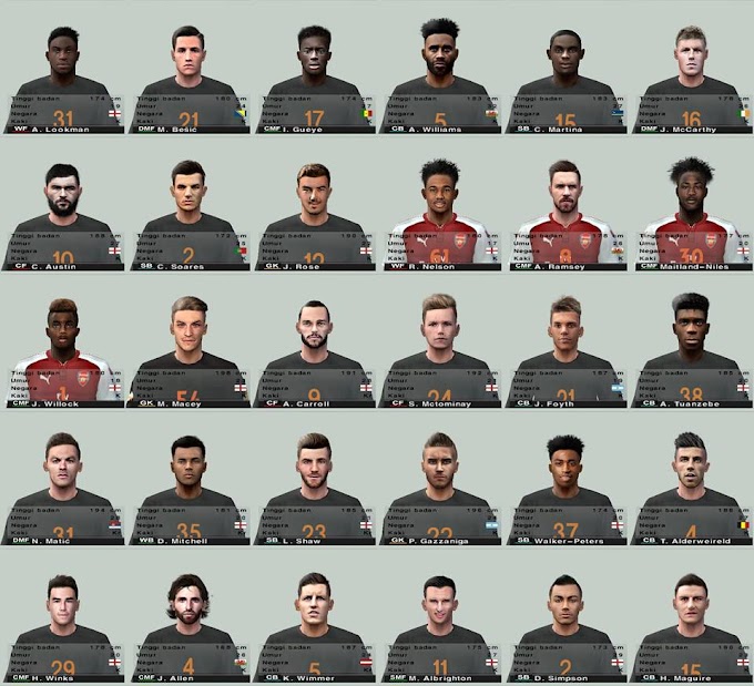 PES 6 Mega EPL Face-Pack 2017/18