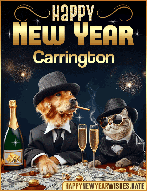 Happy New Year wishes gif Carrington