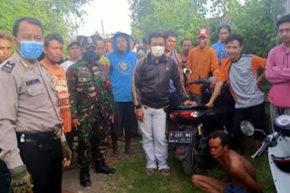 Gagal curi motor penambang pasir babak belur di massa