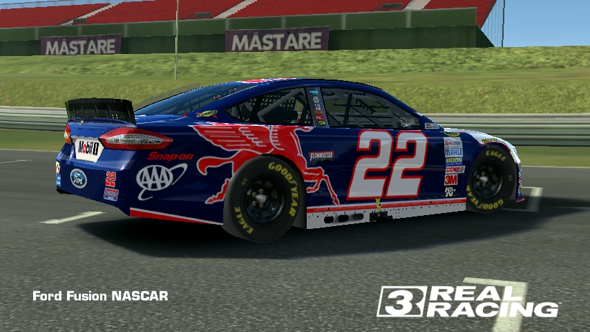  REAL  RACING  3  SKIN 2019 ford fusion nascar Mobil  NASCAR 