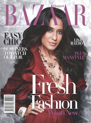 Lisa Haydon – Harper’s Bazaar India (January-February 2010)
