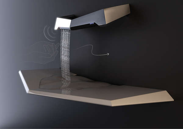 Futuristic Bathroom Design Idea