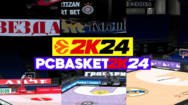 NBA 2K24 Real EuroLeague Arenas in PCBasket 2K24 Roster