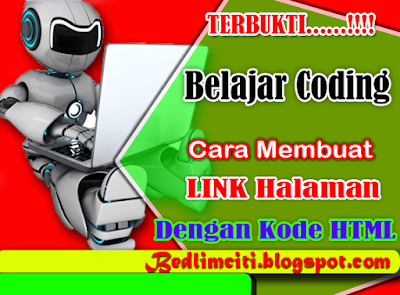 Belajar Coding Cara  Membuat Link Halaman Dengan Kode HTML