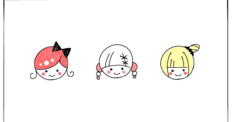 女の子のイラストの簡単かわいい描き方 手書き ボールペン 手帳用 遠北ほのかのイラストサイト 女の子のイラストの簡単かわいい描き方 手書き ボールペン 手帳用 遠北ほのかのイラストサイト