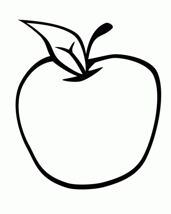 Coloring Pages for Kids: Apple Coloring Pages for Kids