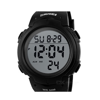 Waterproof Men's Sports Watch - Black