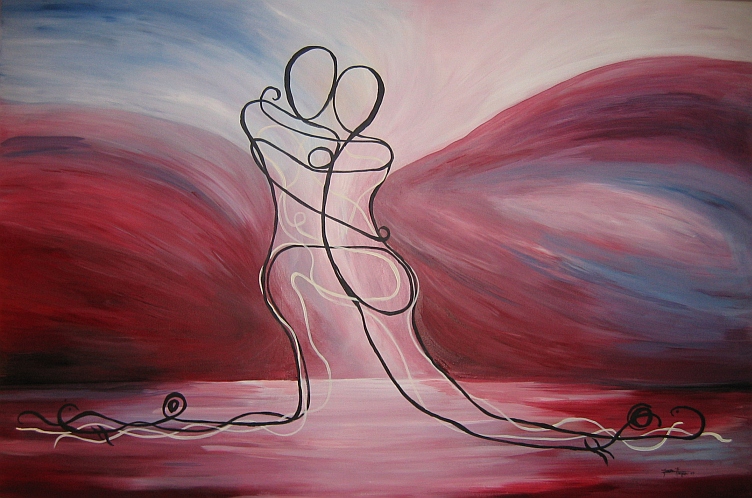 images of lovers embrace. Grazioso, which means to play with Grace and elegance.