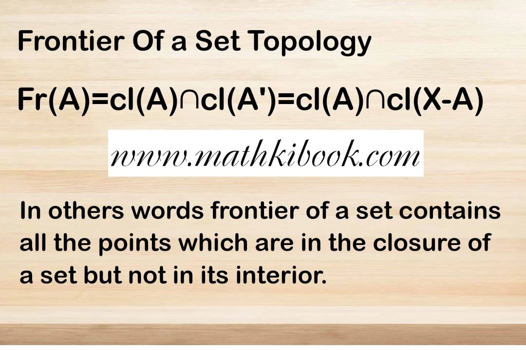 Frontier of a Set Topology