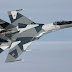 Sukhoi Su-35 of Russian Air Force Fly Above Sky