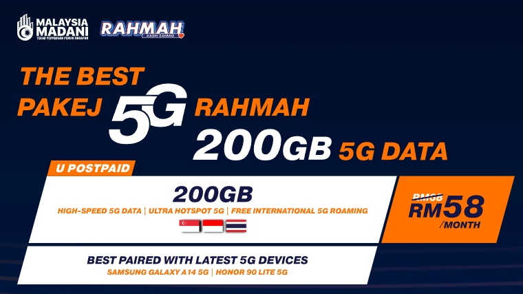 Pakej 5G Rahmah by U Mobile 2023