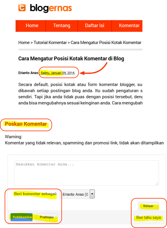 Cara Mengganti Bahasa pada Blog Blogger.com