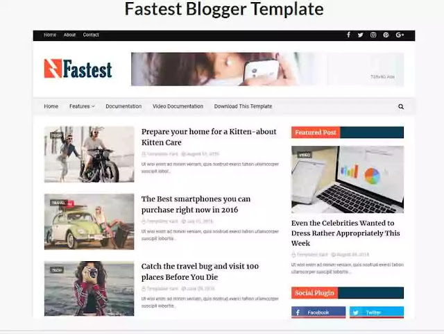Fast-Loading-Responsive-Blogger-Template