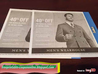 Free Printable Men's Wearhouse Coupons