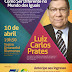 Jornalista Luiz Carlos Prates estará dando palestra em Blumenau no dia 10 de abril 