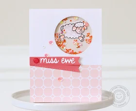 Sunny Studio Stamps: Missing Ewe Pretty Pastel Shaker Card by Nancy Damiano