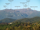 Panoràmica del Montseny amb el Turó de l'Home i les Agudes