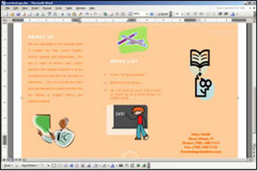 Brochure Using Microsoft Word3