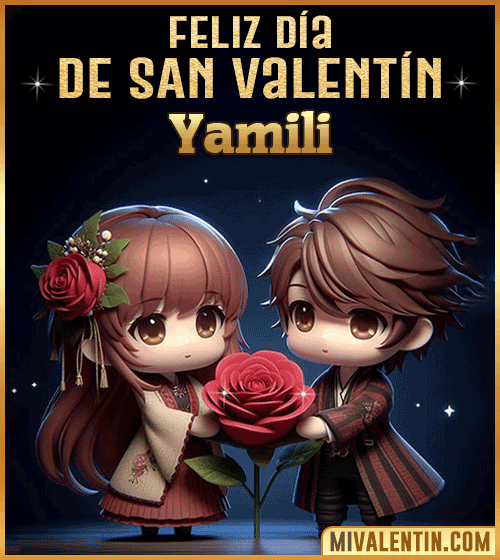 Imagen Gif feliz día de San Valentin Yamili