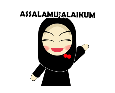 LINE   Young Muslimah  Animated Example with GIF  