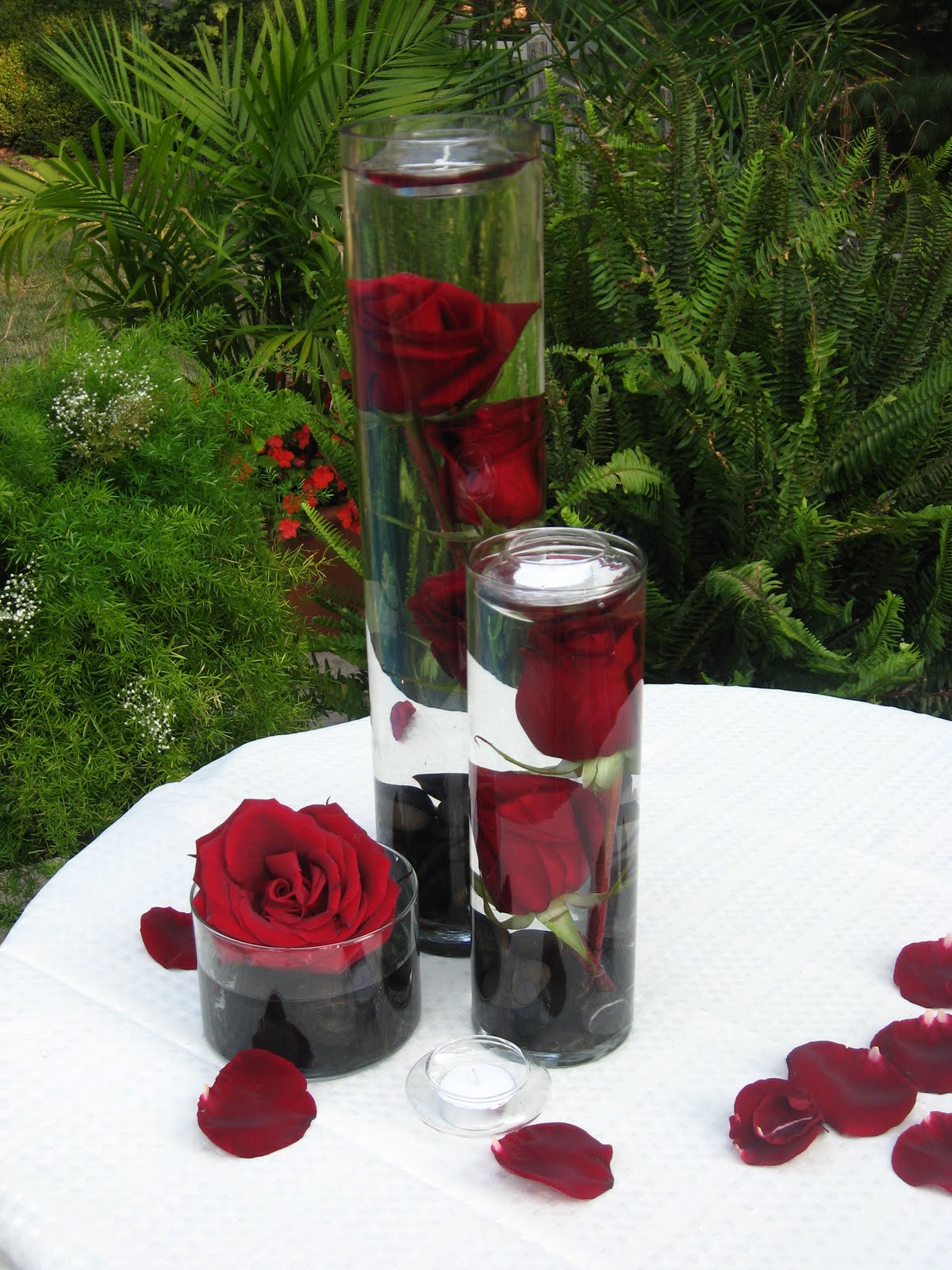 wedding decoration ideas black and red