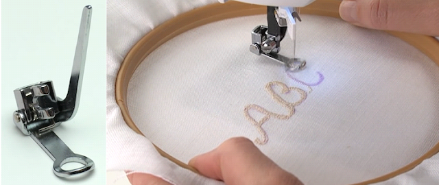 Embroidery presser foo