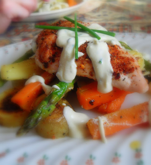 Chicken Breasts & Roasted Vegetables