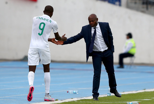 Victor Osimhen and Emmanuel Amuneke during the 2015 U17 World cup