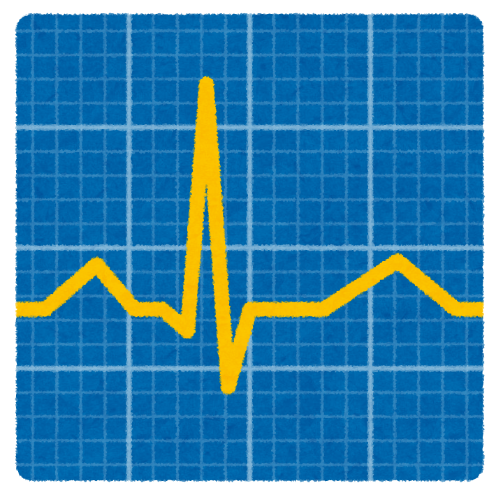 心電図のイラスト かわいいフリー素材集 いらすとや