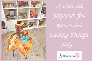 open plan shelves in a sensory playroom