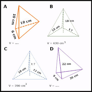 Soal Bangun Ruang Soal Limas Segitiga dan Limas Segi Empat yang terdiri dari soal volume L Soal Limas Segitiga dan Limas Segi Empat plus Kunci Jawaban