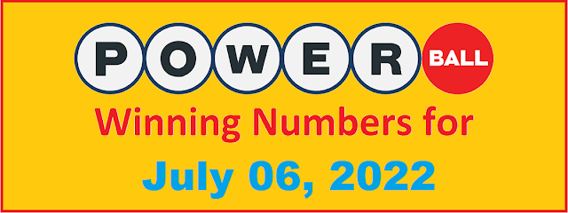 PowerBall Winning Numbers for Wednesday, July 06, 2022