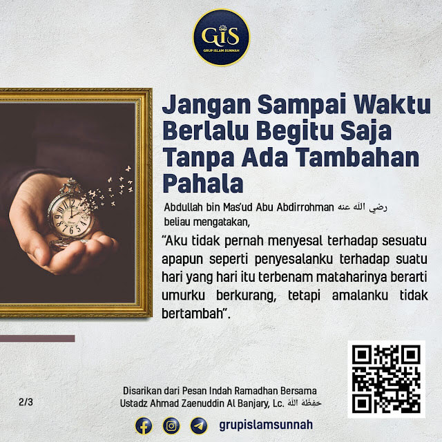 Audio ke-03: Kunci Sukses Ramadhan adalah Menjaga Waktu - Pesan Indah Ramadhan - Ustadz Ahmad Zaenuddin Al Banjary, Lc