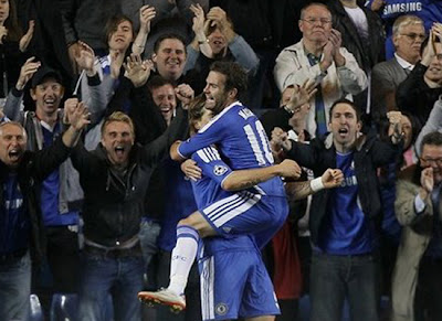 Juan Mata Chelsea Celebration 2011-2012