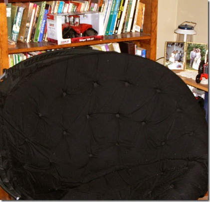 Behind this chair