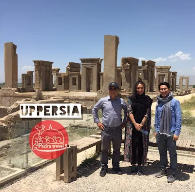 travelers visiting Persepolis. Iran