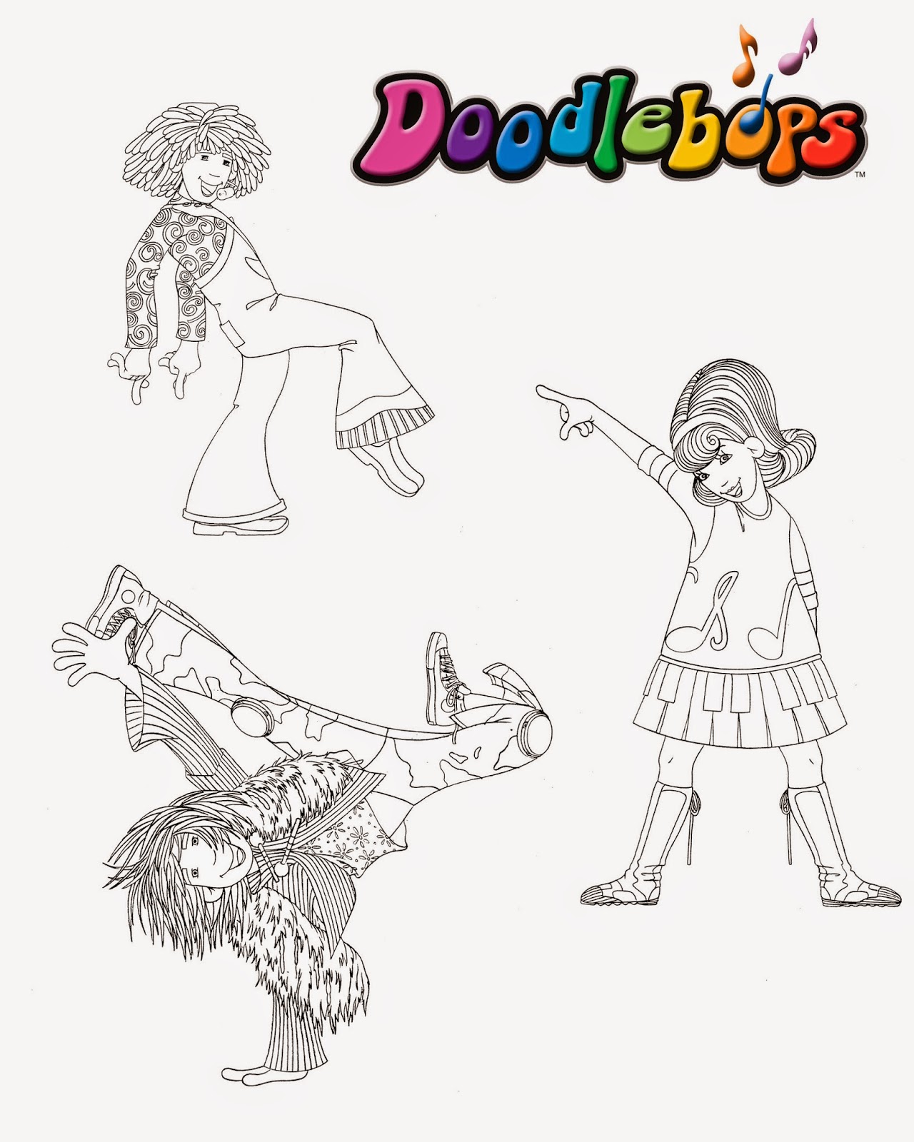 Desenhos para Colorir dos Doodlebops