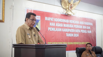 Asisten I Buka Rakor Rencana Aksi Nasional Hak Asasi Manusia dan Penilaian Kabupaten/Kota Peduli HAM TA 2024