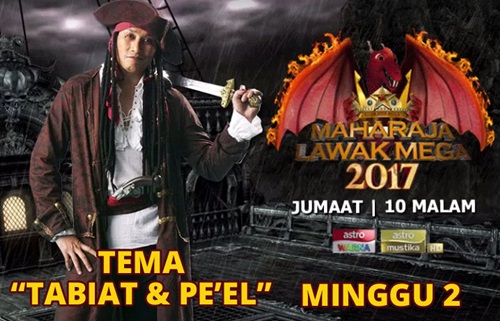 gelanggang maharaja lawak mega 2017 minggu 2 tonton video online mlm2017, gambar dan video minggu 2 maharaja lawak mega 2017, dzawin pemenang man of the match minggu kedua maharaja lawak mega 2017 