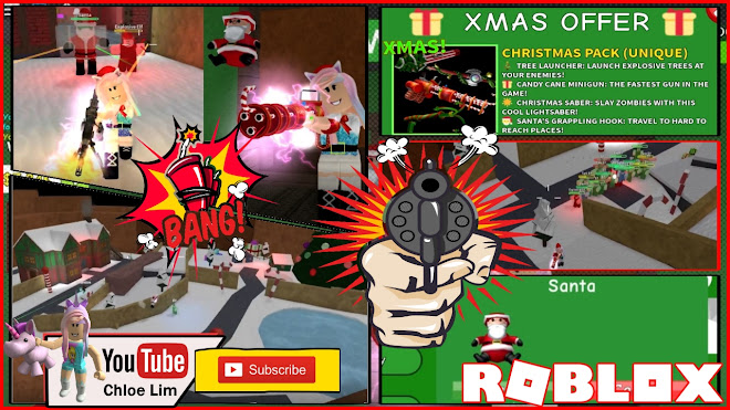 Roblox Zombie Attack Gameplay! Quest! ZOMBIE ELF and SANTA! Getting that SECRET CHRISTMAS PET and Buying the Christmas Pack!