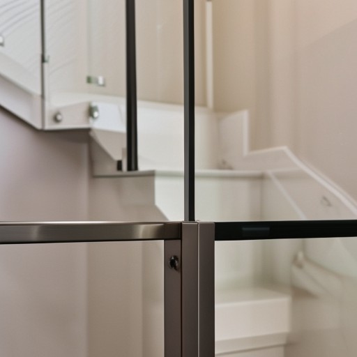 Glass Railings with Metallic Finishes or Integrated Glass