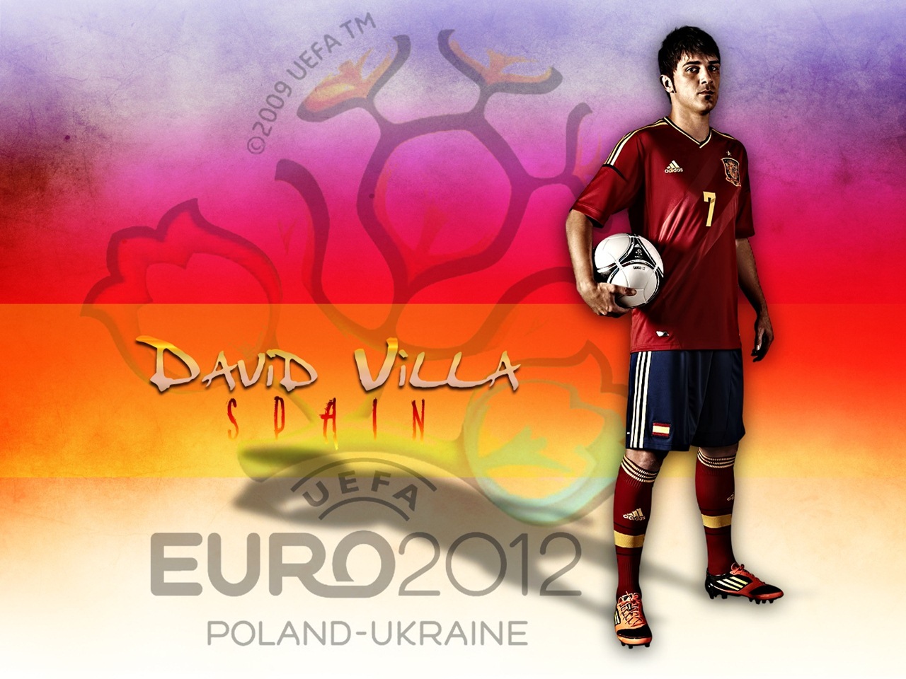 ... Villa Spain National Football Team Euro 2012 HD Desktop Wallpaper