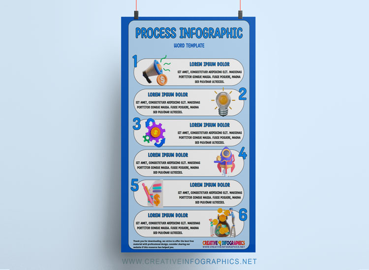 Versatile process infographic template