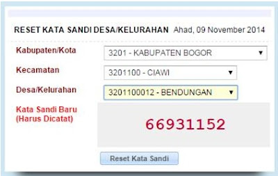 Cara Reset Kata Sandi Aplikasi Prodeskel - KemejingNet