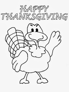 Happy Thanksgiving Day for Coloring